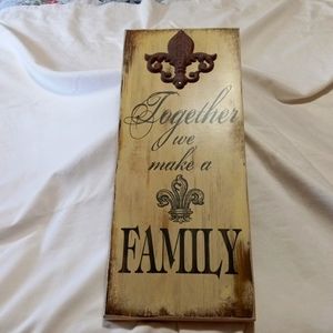 Family Plaque from Hobby Lobby
